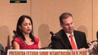 Presentan estudio sobre desnutrición en el Perú