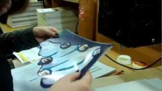 Ручное вклеивание вставки в блок издания на MDA-500