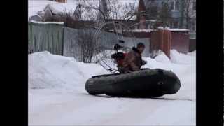 Аэролодка с двигателем 9 л.с.