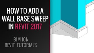 Revit Tutorials: How to Add a Wall Base Sweep in Revit 2017