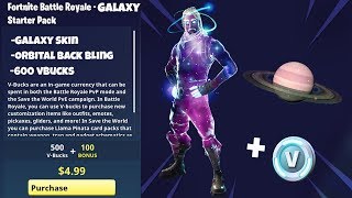 NEW STARTER PACK SKIN in Fortnite.. (Galaxy Skin Starter Pack 3)