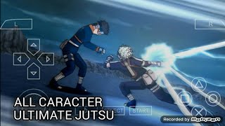 All Caracter Special Jutsu Naruto Ultimate Ninja Heroes 3 psp game