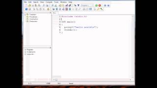 BricxCC Hello World