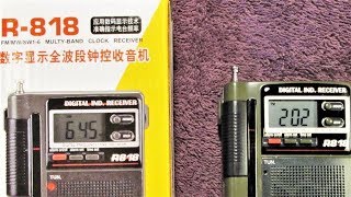 TECSUN R-818 AM.FM.SW....POCKET RADIO RECIEVER