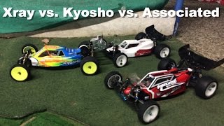 Xray XB2 vs Associated B5M vs Kyosho RB6 Fun Race