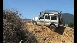 Mercedes G Gelandewagen with long wheelbase offroad