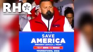 MAGA Candidate BUMBLES Thru Speech During Trump Rally