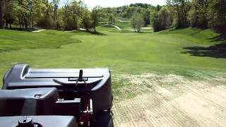 Aerifying Greens 04/10/12