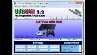 USBUtil инструкция записи игр на флэшку для ps2