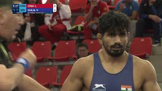 1/8 FS - 79 kg: L. CHAI (CHN) v. V. GULIA (IND)