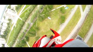 Skydiving Perm. Прыжки с парашютом в Перми. Прыжок в центр города Пермь. Эспланада 2014