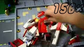 A man has fallen into the river in lego city but every "the" it gets 25% faster
