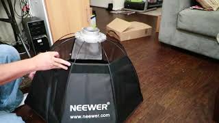 Unboxing Neewer Grid Octagon Softbox with Bowens Mount Speedring