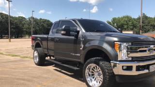 2017 Ford F250 5in straight pipe American force amp power steps tuner deleted