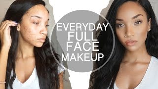 Glowing Acne Coverage Everyday Makeup Routine | RAVEN ELYSE