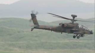 射撃シーンざくっと!　AH-64D アパッチ戦闘ヘリ