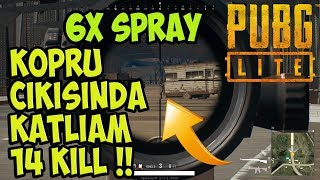 Köprü Çıkışında Büyük Savaş | 6x Spray Denemesi | Pubg Lite Pc Türkçe