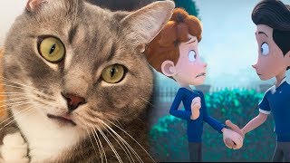 РЕАКЦИЯ КОТА НА МУЛЬТФИЛЬМ "IN A HEARTBEAT"