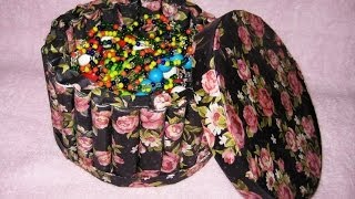 DIY Красивая коробочка из бумажных трубочек. Мастер-класс \ Box of paper tubes \ Paper crafts
