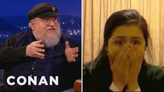 George R. R. Martin Watches "Red Wedding" Reaction Videos - CONAN on TBS