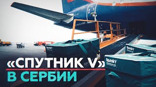 Видео доставки российской вакцины «Спутник V» в Сербию для исследований
