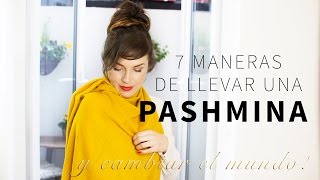 7 maneras de usar una bufanda/pashmina!