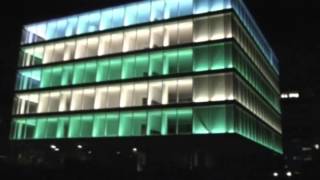 Освещение здания лампами Tecnolux