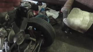 МИНИТРАКТОР 4X2 ЧАСТЬ#11. Передняя ось рулевое управление The TRACTOR 4X2 from Mercedes #11.