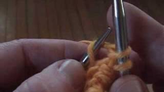 Russian Knit Stitch (through back)