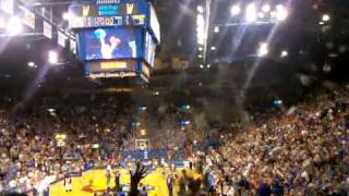KU Basketball newspaper toss!