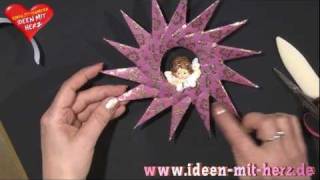 Ideen mit Herz - Origami Stern - Steckstern - Faltstern