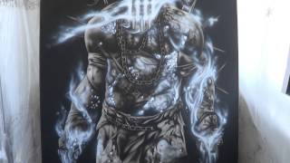 God of War аэрография от фанатов