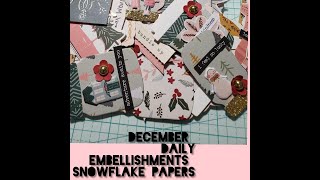 DECEMBER DAILY EMBELLISHMENTS  #craftychristmascollab2019