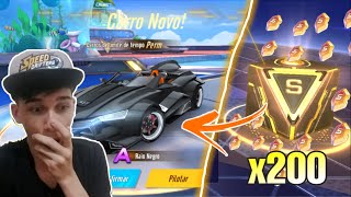 ABRI 200 CAIXAS DOURADAS E CONSEGUI O RAIO NEGRO PERMANENTE! - SPEED DRIFTERS