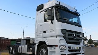 Mercedes Actros 2544 продажа. Обзор грузовика контейнеровоза.