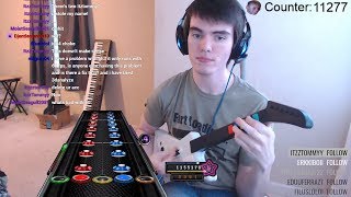 Pro Guitar Hero Player Makes Rookie Mistake
