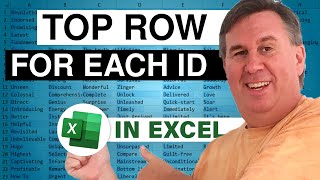 Excel Highlight Top Row For Each ID - 2352