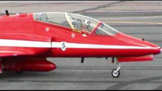 Red Arrow BAe Hawk at RAF Odiham (R/C Turbine Model)