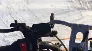 Динго 125 в глубоком снегу