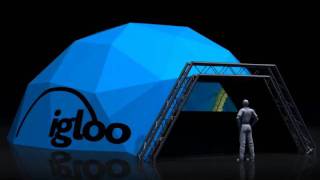 Igloo Vision 12.5 metre cinemax 360 projection dome