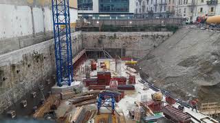 MILANO VARESINE) GRU AL LAVORO CON LA BENNA IL 30 GENNAIO 2018