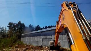 Escavator work jcb 804