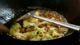 Crispy pork with cauliflower