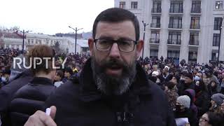 Georgia: Protest against COVID green pass takes place in Tbilisi