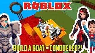 WE BUILD A BOAT AND MAKE IT TO THE END (Roblox Build a Boat)