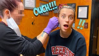 I GOT 3 PIERCINGS AT ONE TIME!!
