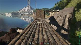 Ark: Survival Evolved - Soloing the Ark! Ep13 - Platform base building and new beaver!