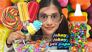 Learn Colors with M&M Candy Lollipops JOHNY JOHNY YES PAPA painting #16