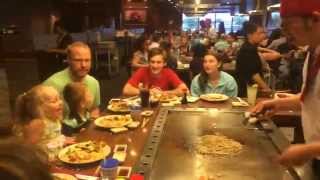 Funny moment at the hibachi with the family!