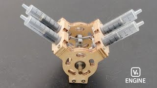Making Four Cylinder Engine at Syringe || Boxer Engine